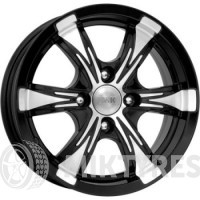 КиК Блэйд (КС633) 5,5x14 4x98 ET 25 Dia 58,5 (черный алмаз)