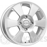 КиК КС718 6x15 4x100 ET 39 Dia 56.6 (Silver)