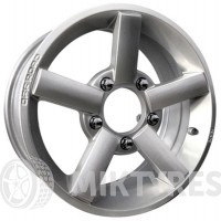 КиК Титан-Тех (КС537) 6.5x16 5x139.7 ET 40 Dia 98 (серебро)