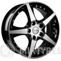 Скад Диамонд 6.5x16 5x100 ET 47 Dia 57.1 (Diamond Black Front Polished)