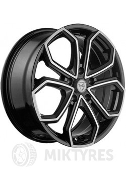 Диски NZ F15 8x18 5x105 ET 45 Dia 56.6 (Черный с полированной лицевой поверхностью)