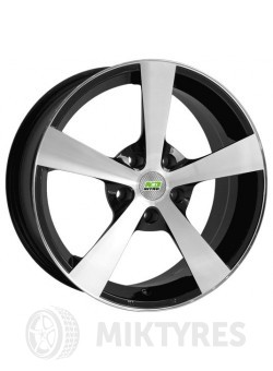 Диски Nitro Y201 7x16 4x108 ET 32 Dia 65.1 (Черный с полированной лицевой поверхностью)