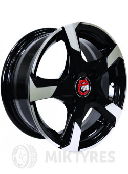 Диски Ё-wheels E21 5.5x14 4x98 ET 35 Dia 58.6 (BKF)