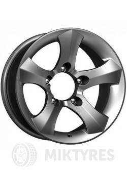 Шины K&K Айсберг 8x16 5x139.7 ET -20 Dia 110.1 (дарк платинум)