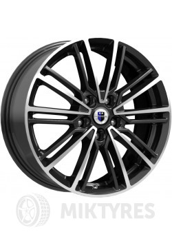 Диски K&K Эрфурт 7x17 5x108 ET 50 Dia 63.3 (алмаз черный)
