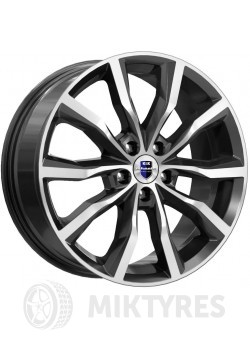 Диски K&K Портер 7.5x18 5x110 ET 40 Dia 67.1 (алмаз черный)