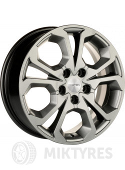 Диски Khomen 1711 6.5x17 5x114.3 ET 50 Dia 64.1 (grey)