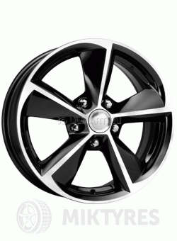 Диски КиК Skoda Octavia (КСr749) 7x17 5x112 ET 48.5 Dia 57.1 (черный алмаз)
